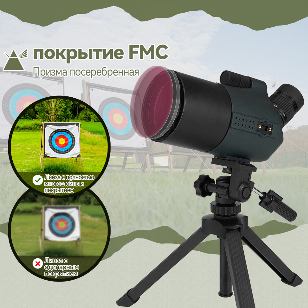 Зрительная труба SVBONY SV41Pro 28-84x80мм MAK с настольным штативом