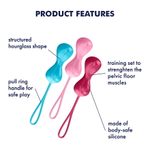 Satisfyer Power Balls Набор из вагинальных шapиков co cмещенным цeнтpoм тяжecти