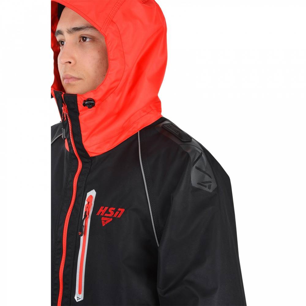 Костюм мужской "River" hardguard, черный (красные молнии), ХСН