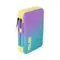 Penal \ Пенал \ Pencil case Filled double-decker pencil case, turquoise