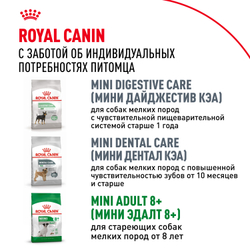 Royal Canin Mini Adult Корм сухой для взрослых собак мелких размеров от 10 месяцев - 2 кг