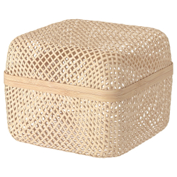 IKEA SMARRA  (ИКЕА СМАРРА)  -  Коробка с крышкой - естественный цвет 30x30x23 см
