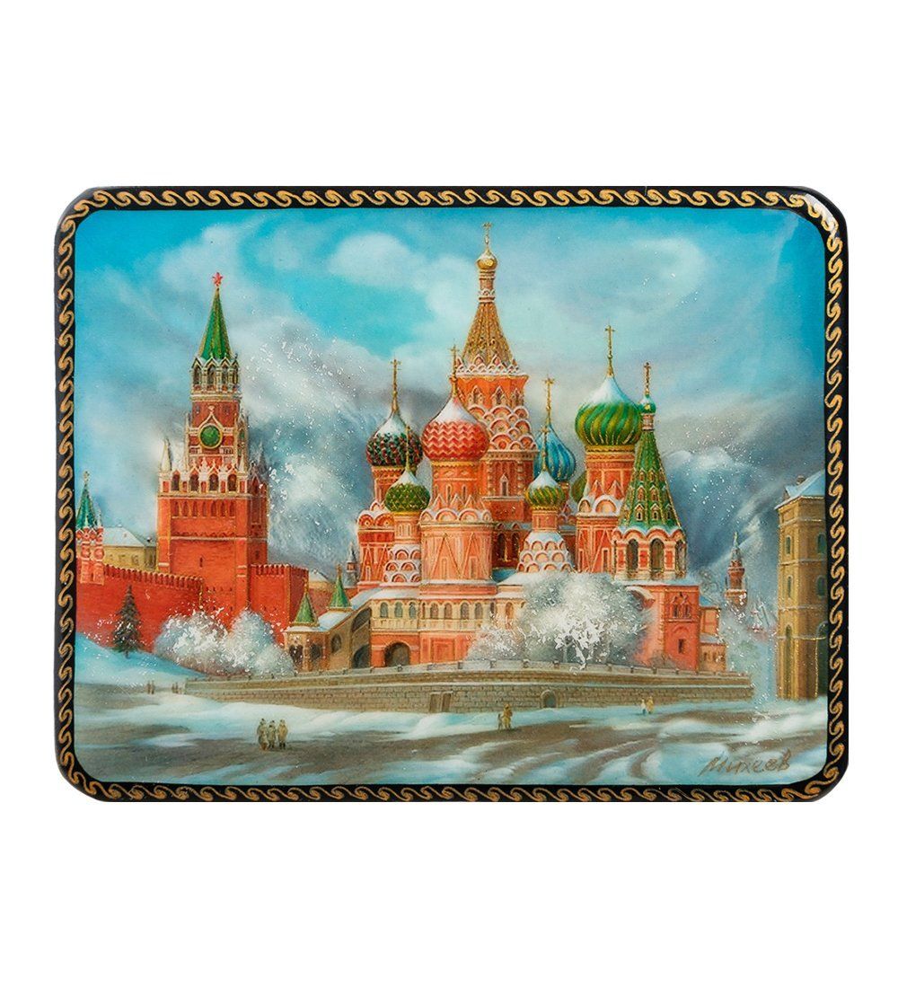 ШК-19/10-D Шкатулка в технике декупаж «Москва» (10х8х3,5)