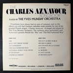 The Yves Munday Orchestra ‎– The Charles Aznavour Songbook (Англия 1975г.)