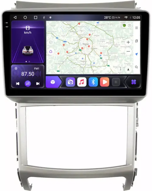 Магнитола для Hyundai ix55 2009-2013 - Kuberg OL-9766 QLed+2K, Android 12, Быстрая, CarPlay, 4G SIM-слот