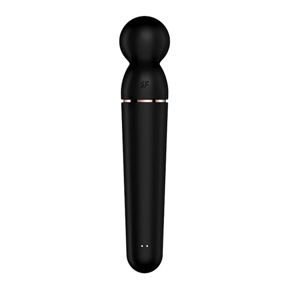 Черный вибромассажер 21,9см Satisfyer Planet Wand-er 4018553