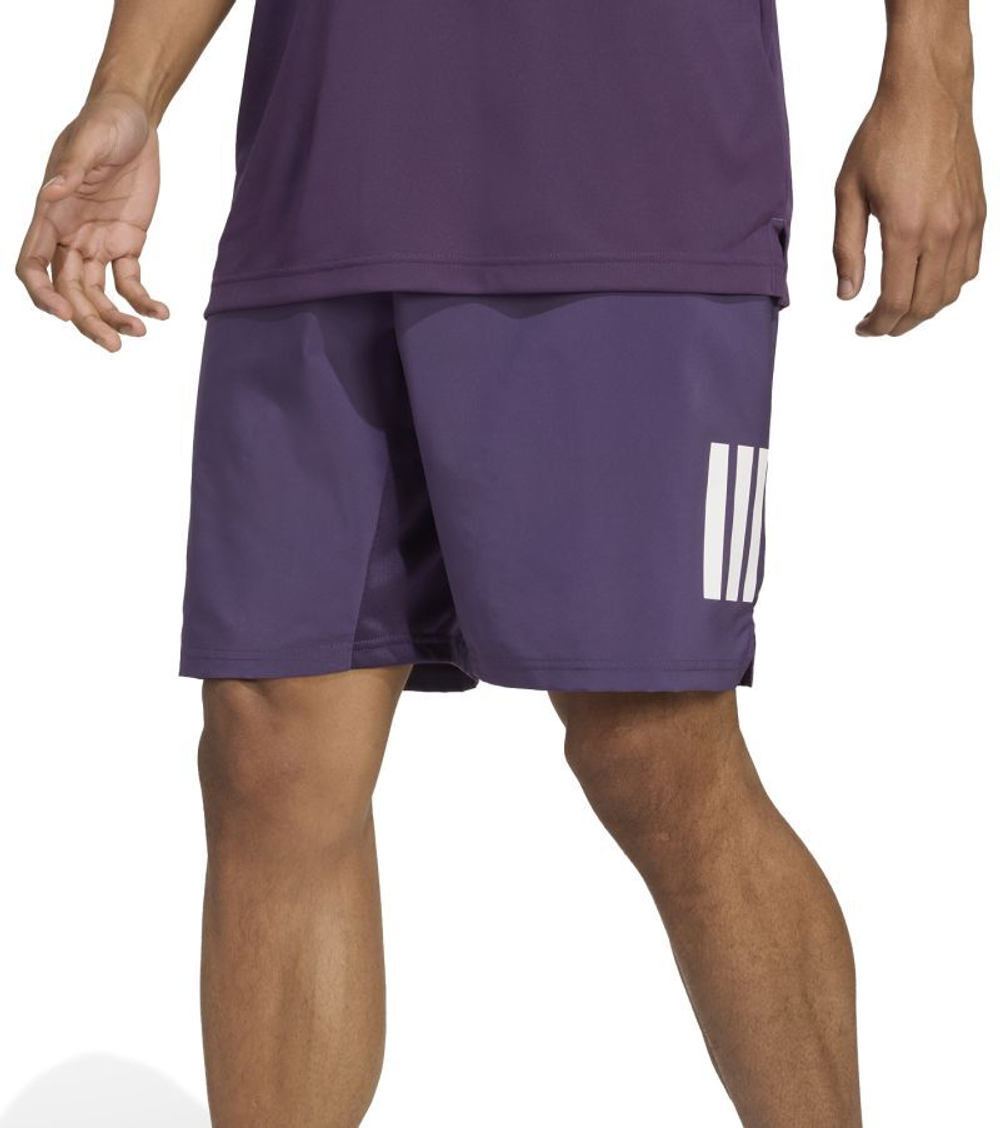 Мужские теннисные шорты Adidas Club Tennis 3-Stripes 7" - темно-сливовый