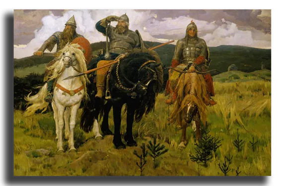 Репродукция "Васнецов - "Три богатыря"