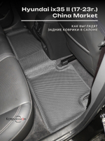 Автомобильные коврики ЭВА с бортами для Hyundai ix35 II (17-23г.) China Market