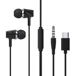 Гарнитура Mietubl MTB-LC01, вакуумные, разъем Type-C, кабель 1.2 м Black