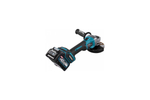 Машина шлифовальная угловая Makita аккум. XGT BL 40В, 125 мм, с комплектом аккум. 2x4Ач BL4040F, зарядным устройством DC40RA, Makpac 4 GA005GU201