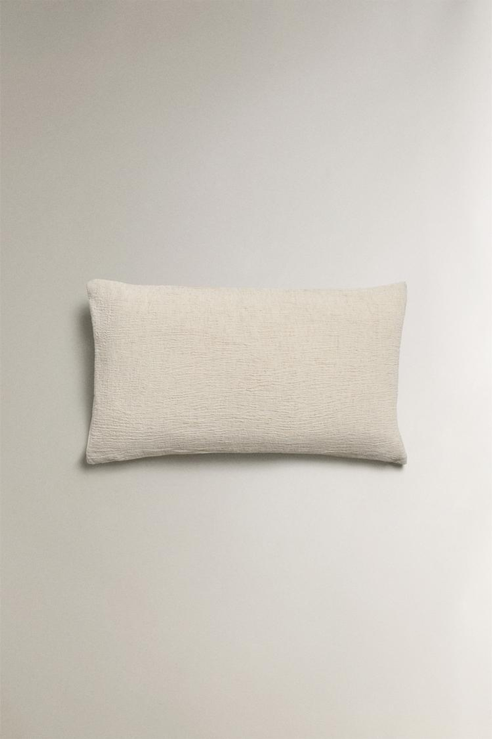 ZARA HOME ОДНОТОННЫЙ ЧЕХОЛ ДЛЯ ДЕКОРАТИВНОЙ ПОДУШКИ, ЭКРЮ