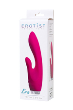 Вибратор с клиторальным стимулятором Erotist "Era" (Цвет: розовый)
