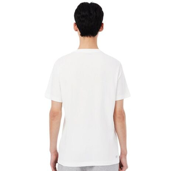 Мужская теннисная футболка Lacoste Printed Sport - white