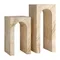 Консоль Thiennes из травертина, 60х35х35 см
