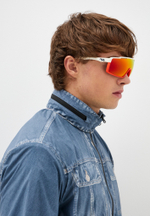 Спортивные очки 720armour A-Fei / Matte Neon Red Orange / Matte White Temple / HC Red Flame Lens