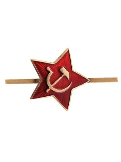 Кокарда звезда красная 24 мм