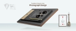 Цифровая фоторамка Arzopa D15 Brown Wi-Fi, 15,6-дюймовый сенсорный экран IPS, разрешение 1920x1080