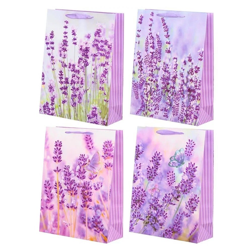 Подарочный пакет Basir, серия "Лаванда", 30*12*40 см, ассорти Подарочный пакет Basir, серия "Лаванда", 30*12*40 см, ассорти