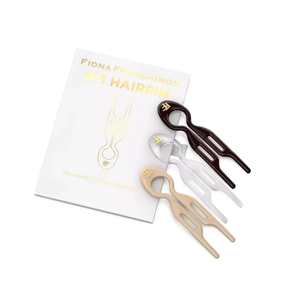 NO 1 HAIRPIN | Classic - 3X HAIRPINS/BOX / Шпильки No1 Hairpin Цвет коричневый, прозрачный, бежевый (набор из 3 шпилек)