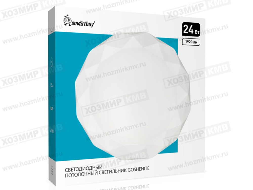 (SMARTBUY) Светильник светодиодный накладной GOSHENITE декоративный потолочный 24W 350*55мм