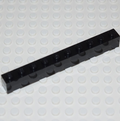 Lego Кирпич 1x10 (черный) 611126