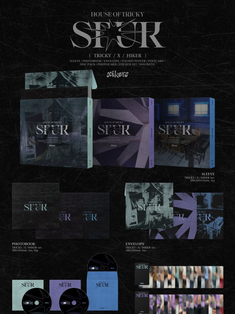 Альбом XIKERS - HOUSE OF TRICKY : SPUR 5th Mini Album RANDOM Version