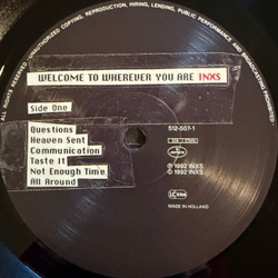 Виниловая пластинка INXS ‎– Welcome To Wherever You Are LP