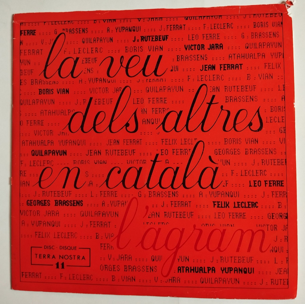 Винтажная виниловая пластинка LP L Agram La Veu Dels Altres En Catala (France 1983)