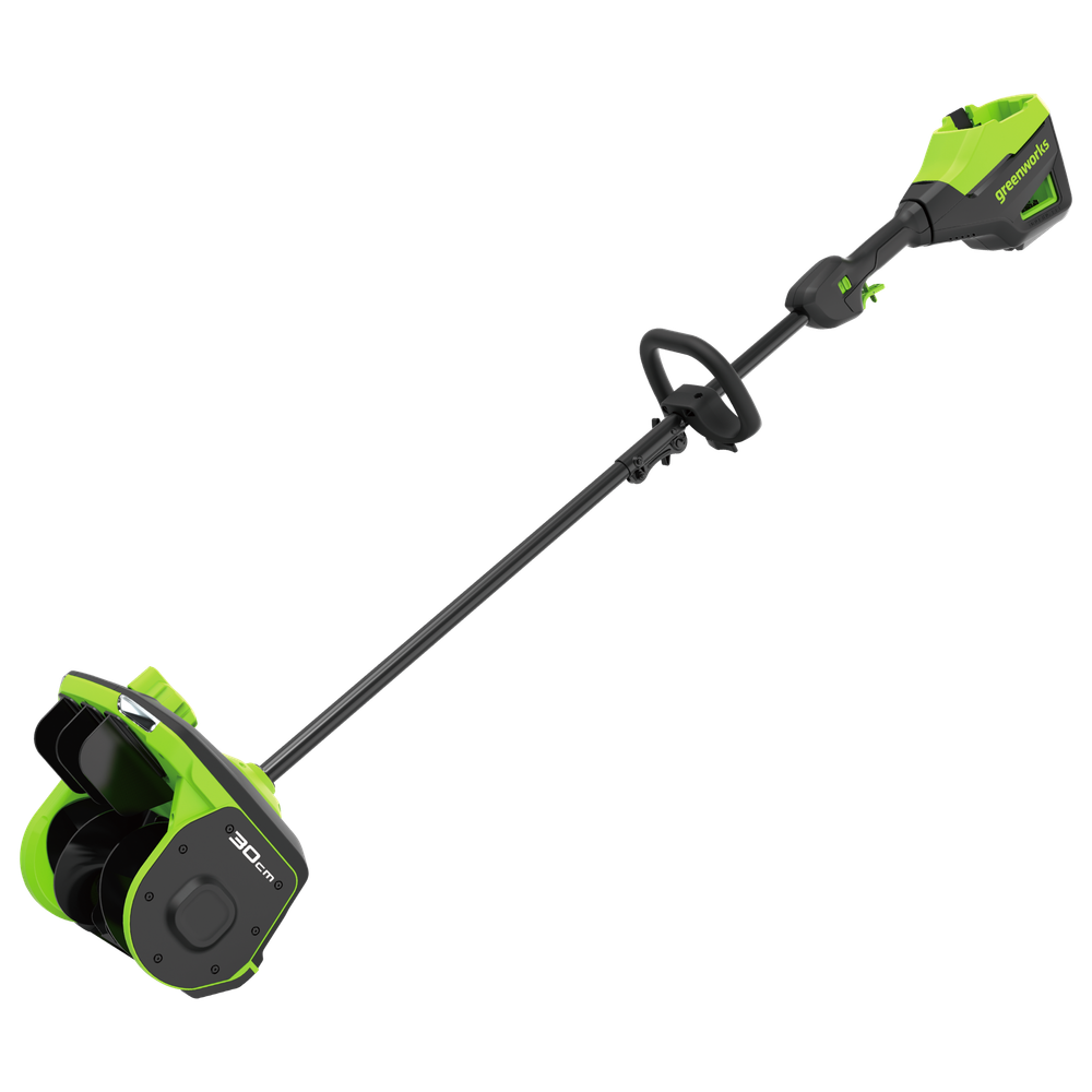 Аккумуляторная снегоуборочная лопата Greenworks GD60SS2 Арт. 2603207UG, 60V, 30 см, с регулируемым направлением выброса, бесщеточный, c 1хАКБ 5Ач и ЗУ