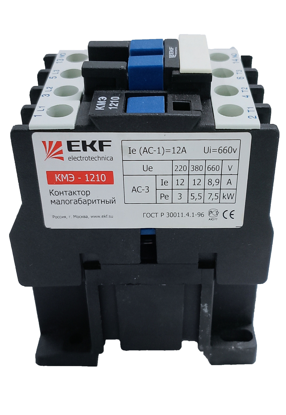 КМЭ-1210 12А 220В 1NO EKF