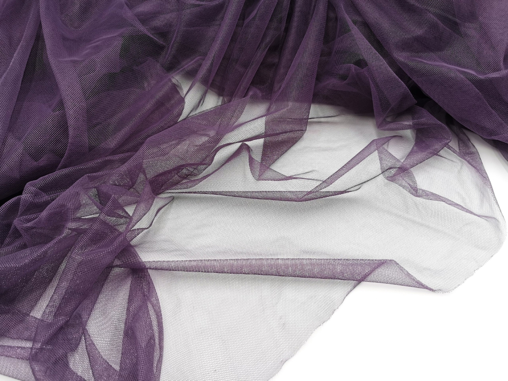 Бюстовая неэластичная сетка, Lauma, гортензия (темно-фиолетовый), Super Soft, (BSM-096)