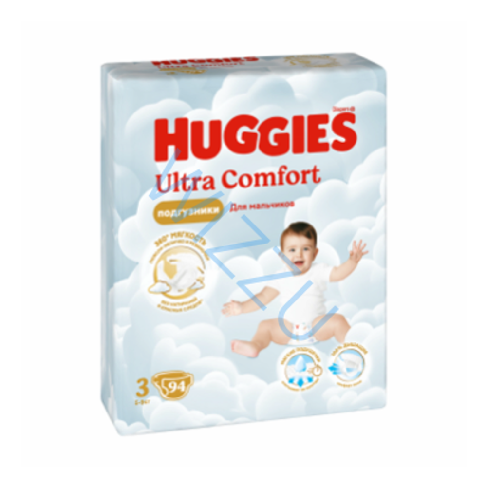 Подгузники Huggies Ultra Comfort МАЛ 3 (5-9 кг) 94 шт