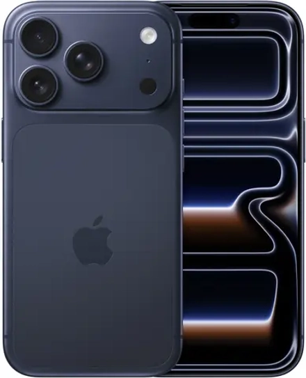 Смартфон Apple A3523 iPhone 17 Pro 512Gb темно-синий моноблок 3G 4G 1Sim 6.3" 1206x2622 iOS 26 48Mpix 802.11 a/b/g/n/ac/ax/be NFC GPS Protect