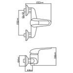 Смеситель для душа 40k MIXLINE МЛ05-07 (ML05-07)