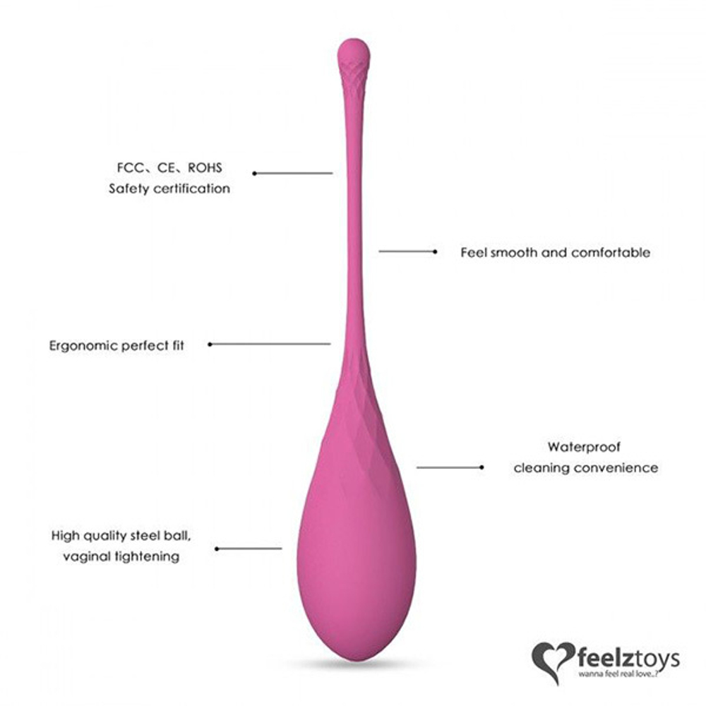 Набор из 6 розовых вагинальных шариков Feelz Toys Femme Fit Pelvic Muscle Training Set