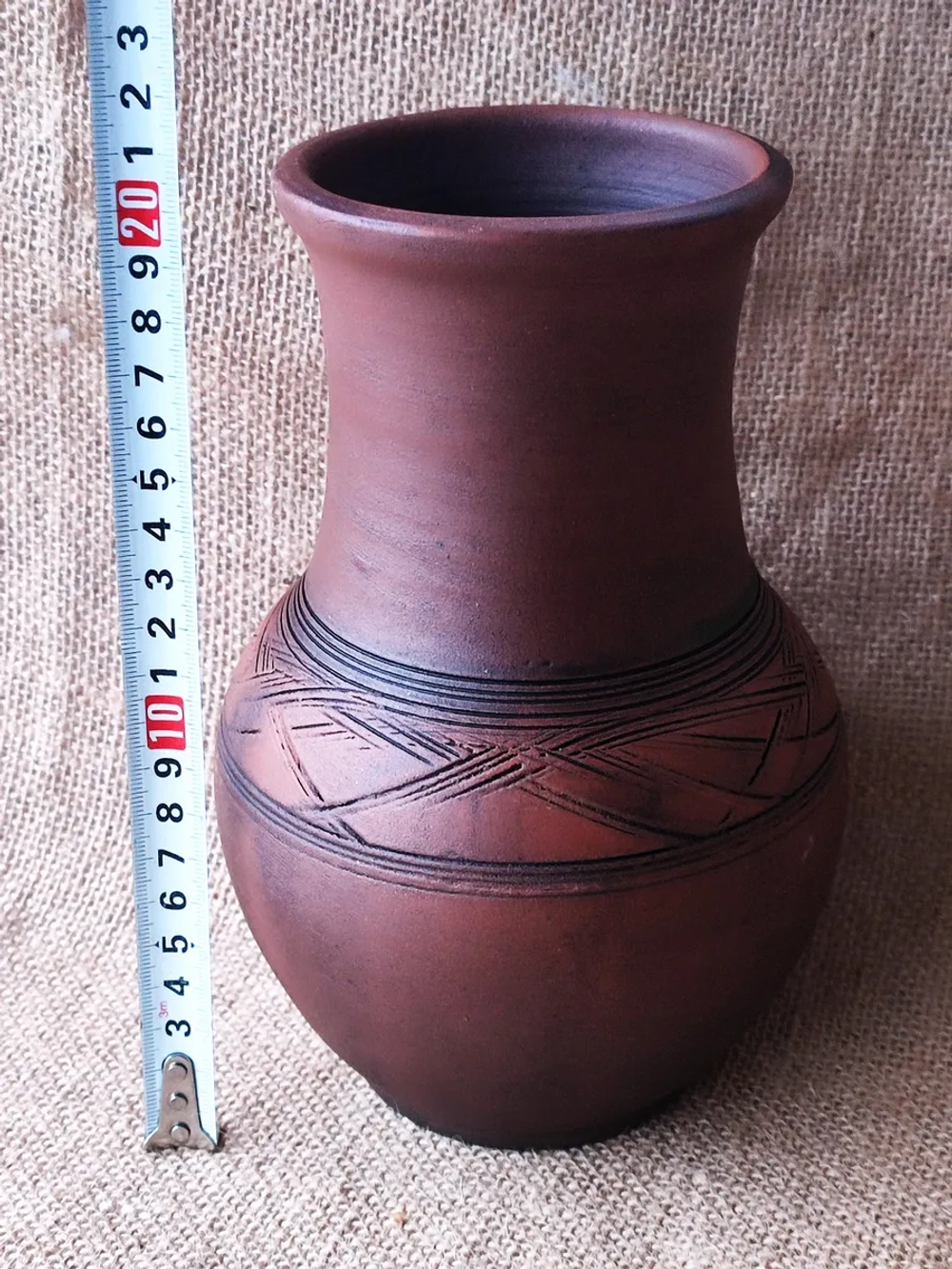 Кринка без глазури Деревенская 1,2л, 20см