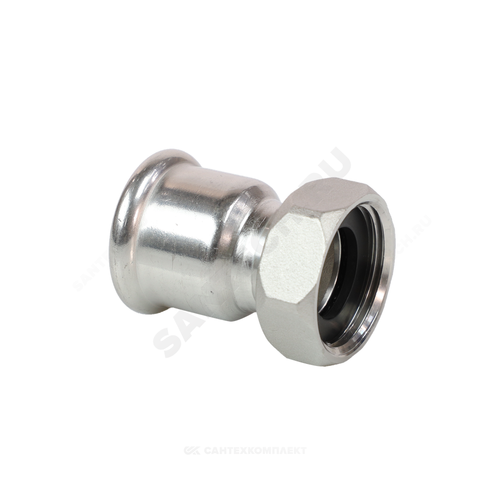 Муфта сталь нерж AISI 316L Дн 35х1 1/2" Ру16 пресс/нак/гайка Inoxpres RM 183035002