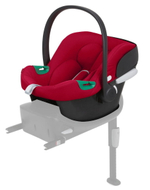 Коляска Cybex Coya Matt Black Frame Aton B2 i-Size Dynamic Red Leaf Green с дождевиком