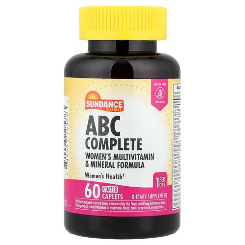 Sundance Vitamins, ABC Complete, мультивитаминная и минеральная формула для женщин, 60 капсул в оболочке