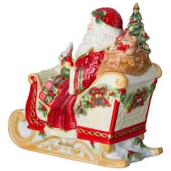БАНКА LEFARD "ДЕД МОРОЗ НА САНЯХ" 25*12,5*25 СМ
