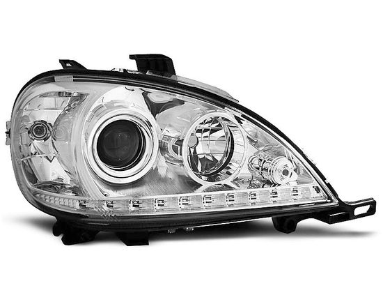 Передние фары Mercedes ML W163 daylight chrome