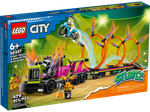 Конструктор Лего Сити Грузовик для трюков и огненное кольцо | LEGO City Stunt Truck and Ring of Fire 60357, 479 дет (6+)