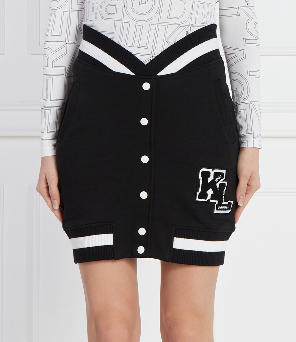 Юбка varsity Karl Lagerfeld - черный(240W1250)