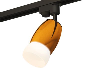 Комплект трекового однофазного светильника с акрилом 1* MR16 GU5.3 XT1125014 PYG/SBK/FR золото жёлтое полированное/чёрный песок/белый матовый (A2521, C1125, N7177) Ambrella