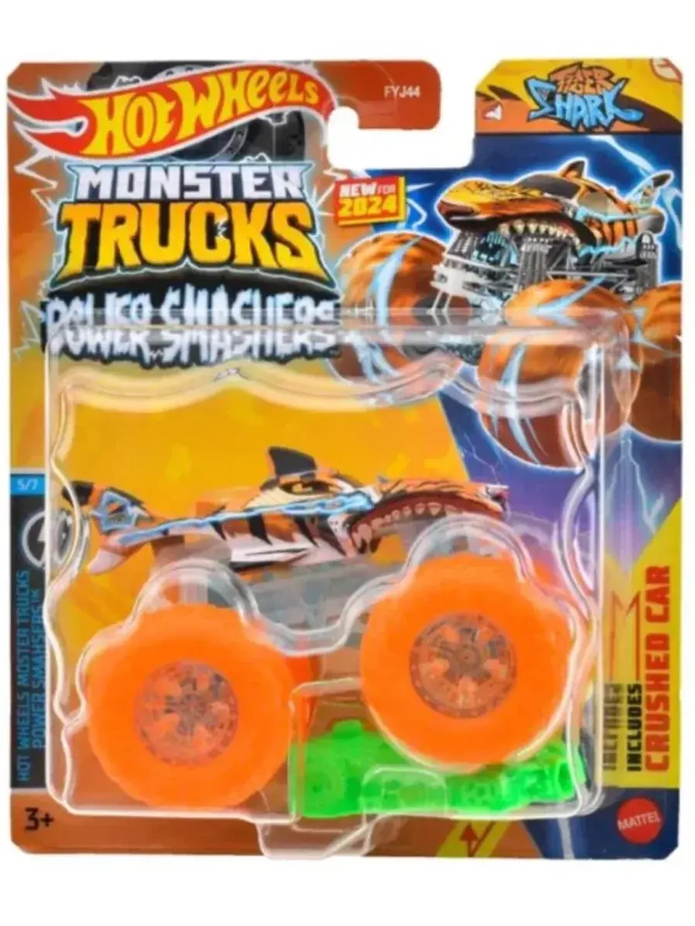 Машинка Monster Trucks Хот Вилс Tiger Shark FYJ44 HTM68