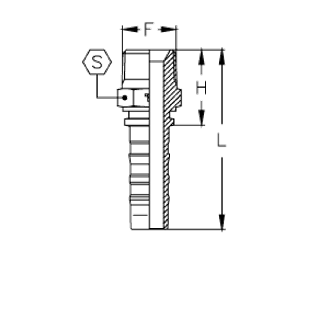 Фитинг DN 38 BSPT 1.1/2 Interlock