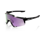 Спортивные очки 100% SPEEDCRAFT Polished Black - HiPER Lavender Mirror Polarized Lens