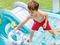 Hovuz \ Бассейн \ Pool Детский с горкой "Аллигатор" 201 х 170 х 84см