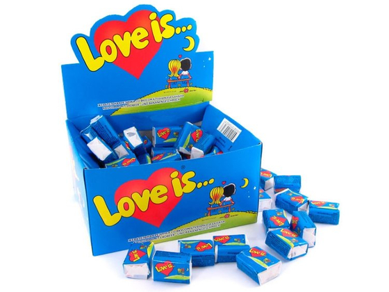Жев. рез. Love is... Банан и клубника 1/100